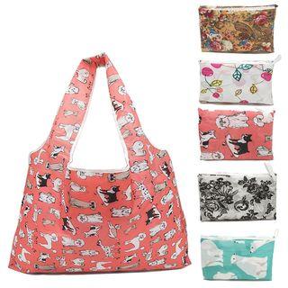Printed Shopper Bag / Drawstring Pouch