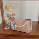 Embossed Faux Leather Hobo Bag