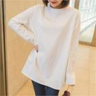 Round-neck Cotton T-shirt Ivory - One Size
