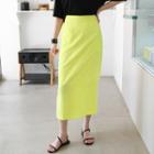 Neon Color H-line Long Skirt