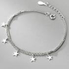 Star Sterling Silver Bracelet Silver - One Size