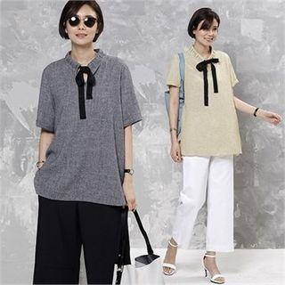 Bow-front M Lange Blouse