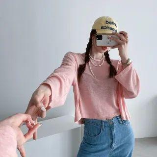 Drop-shoulder M Lange Crop Top