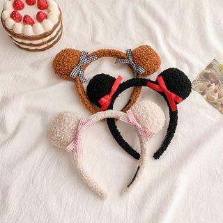 Animal Ear Chenille Face Wash Headband