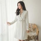 A-line Midi Coatdress With Belt