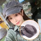 Velvet Newsboy Hat