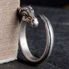 Horse Open Ring Silver - One Size