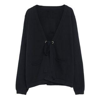 Ribbon-front Cardigan