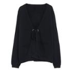 Ribbon-front Cardigan