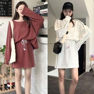 Set: Long Sleeve Top + Skirt