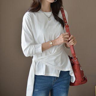 Tie-side Wrapped T-shirt