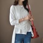 Tie-side Wrapped T-shirt