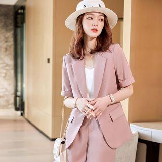 Short-sleeve Blazer / Shorts / Set