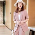 Short-sleeve Blazer / Shorts / Set