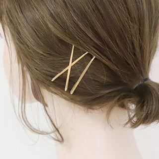 Set Of 6: Hair Pin Set Of 6 - Gold - One Size