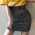 Sequin Fitted Skirt