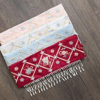 Retro Faux Pearl Embroidered Hanfu Sash