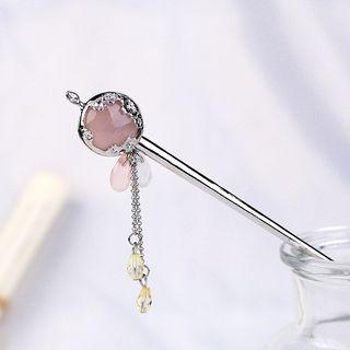 Faux-crystal Tassel Hair Pin As Shown In Figure - One Size
