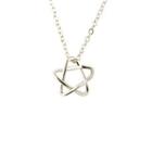 Star Pendant Alloy Necklace 1 Pc - 01 - 9144 - Silver - One Size