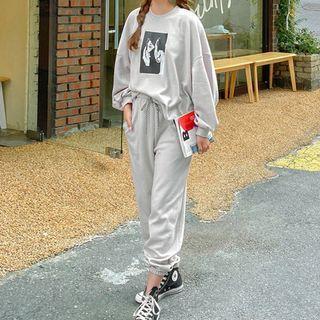 Plus Size Striped-drawstring Jogger Pants