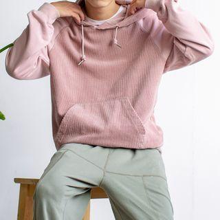 Corduroy Panel Hoodie