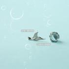 925 Sterling Silver Mermaid Pendant Necklace 1 Pair - Fish Tail - One Size
