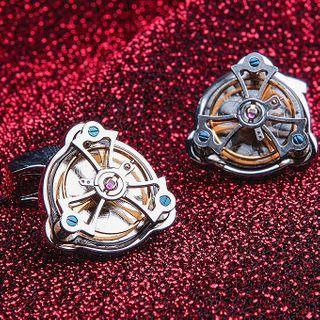 Mechanics Cufflink Silver - One Size