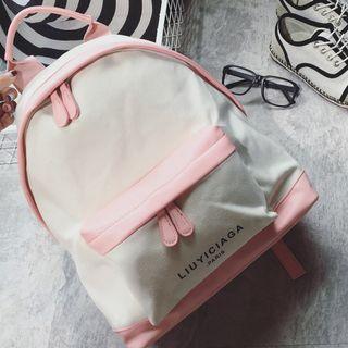 Lettering Color Panel Backpack