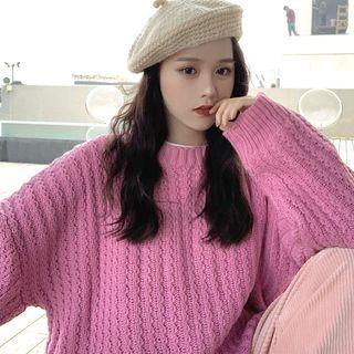 Plain Loose-fit Sweater / Pants