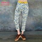 Printed Low-crotched Pants