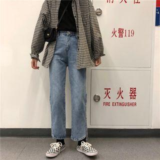 Slit Crop Jeans