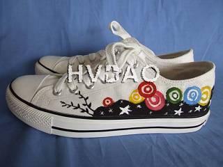 Colored Rings Canvas Sneakers