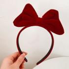 Bow Headband 01 - Wine Red - One Size