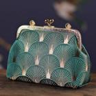 Alloy Buckle Handbag Teal - One Size