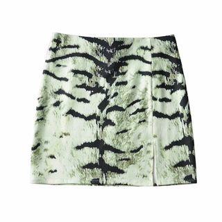 Tiger Print Mini Pencil Skirt