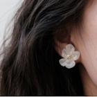 Flower Stud Earring 1 Pair - Flower - White - One Size