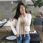 V-neck Tie-front Cardigan