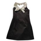 Sleeveless Halter Mini Sheath Dress Dress - Black - One Size