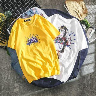 Short-sleeve Ape Printed T-shirt