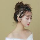 Wedding Faux Pearl Flower Hair Clip As Shown In Figure - One Size