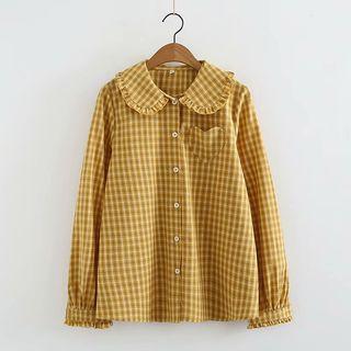 Heart Pocket Plaid Shirt