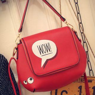 Printed Flap Shoulder Bag