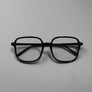Plain Glasses Black - One Size