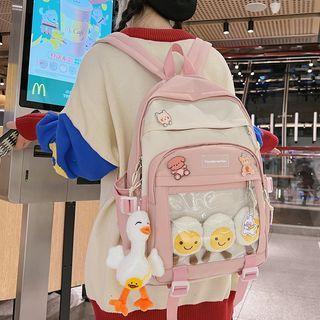 Pvc Panel Backpack / Charm / Accessory / Set