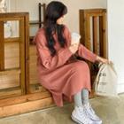 Knit Boxy-fit Hoodie Dress