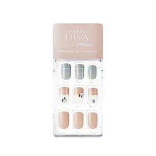 Missha - Dashing Diva Magicpress Slim Fit Press-on Gel-manicure #mono Plaid 1set
