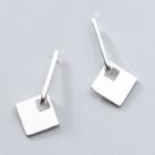Square Earring 925 Sterling Silver - Earring - One Size