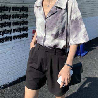 Short-sleeve Tie-dye Shorts