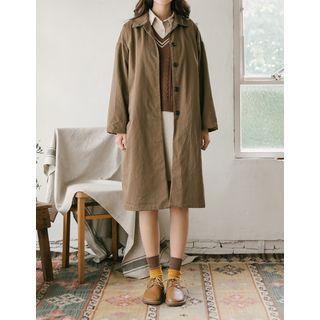 Loose-fit Long Mac Coat