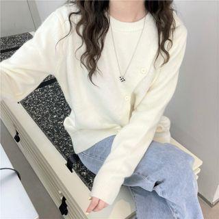 Asymmetrical Cold-shoulder Cardigan